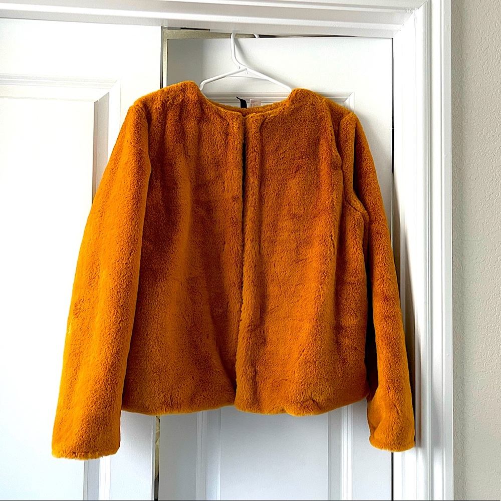 Faux fur Mustard coat